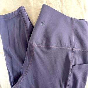 Athleta Ultimate Stash Pocket 7/8 tight L purple